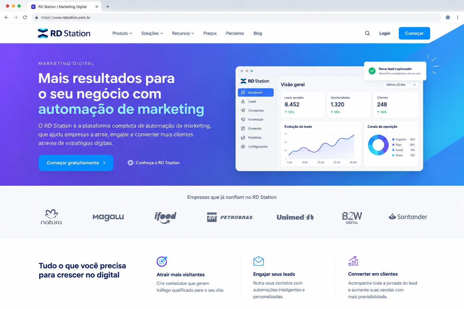 Website rdstation.com