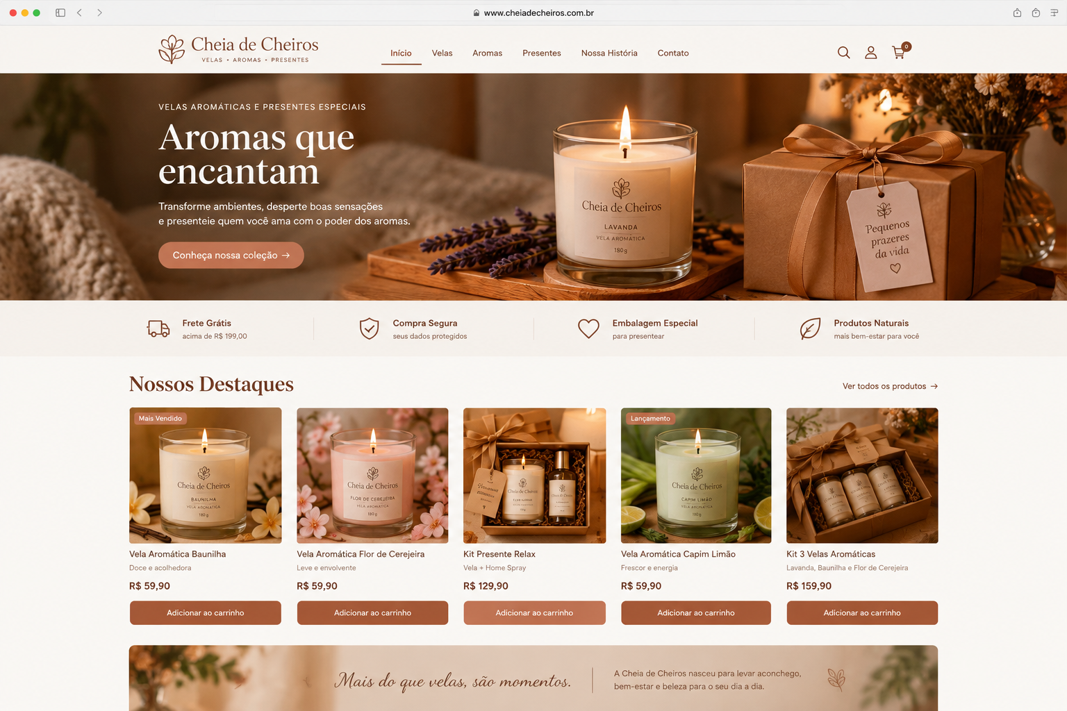 Website cheiadecheiros.com.br