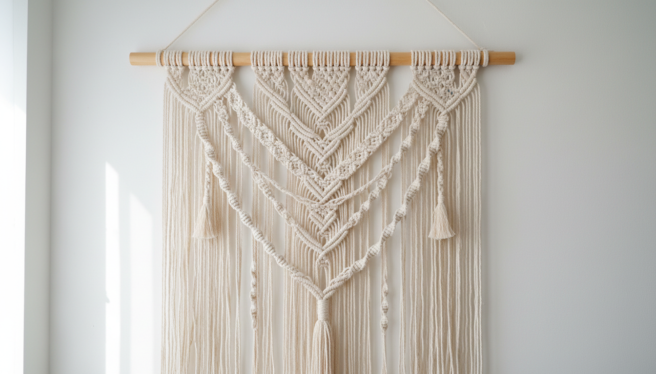 Painel de Macramé Profissional