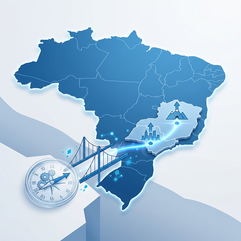 Ilustração conceptual de crescimento e resiliência estratégica