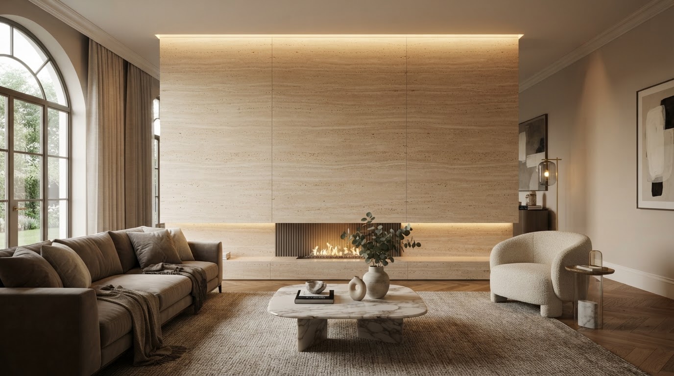 Painel Travertino Romano