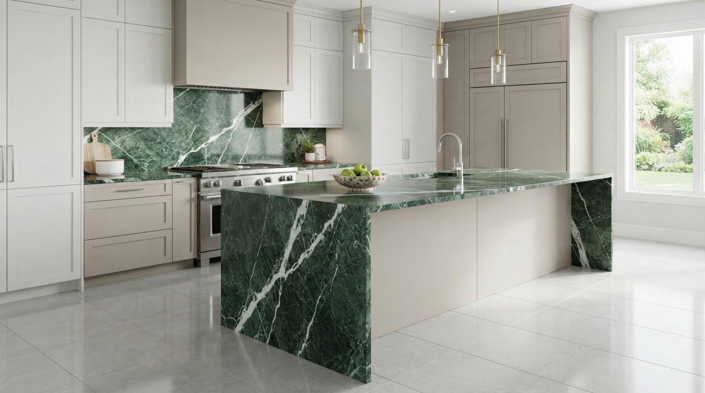 Bancada Mármore Verde Alpi