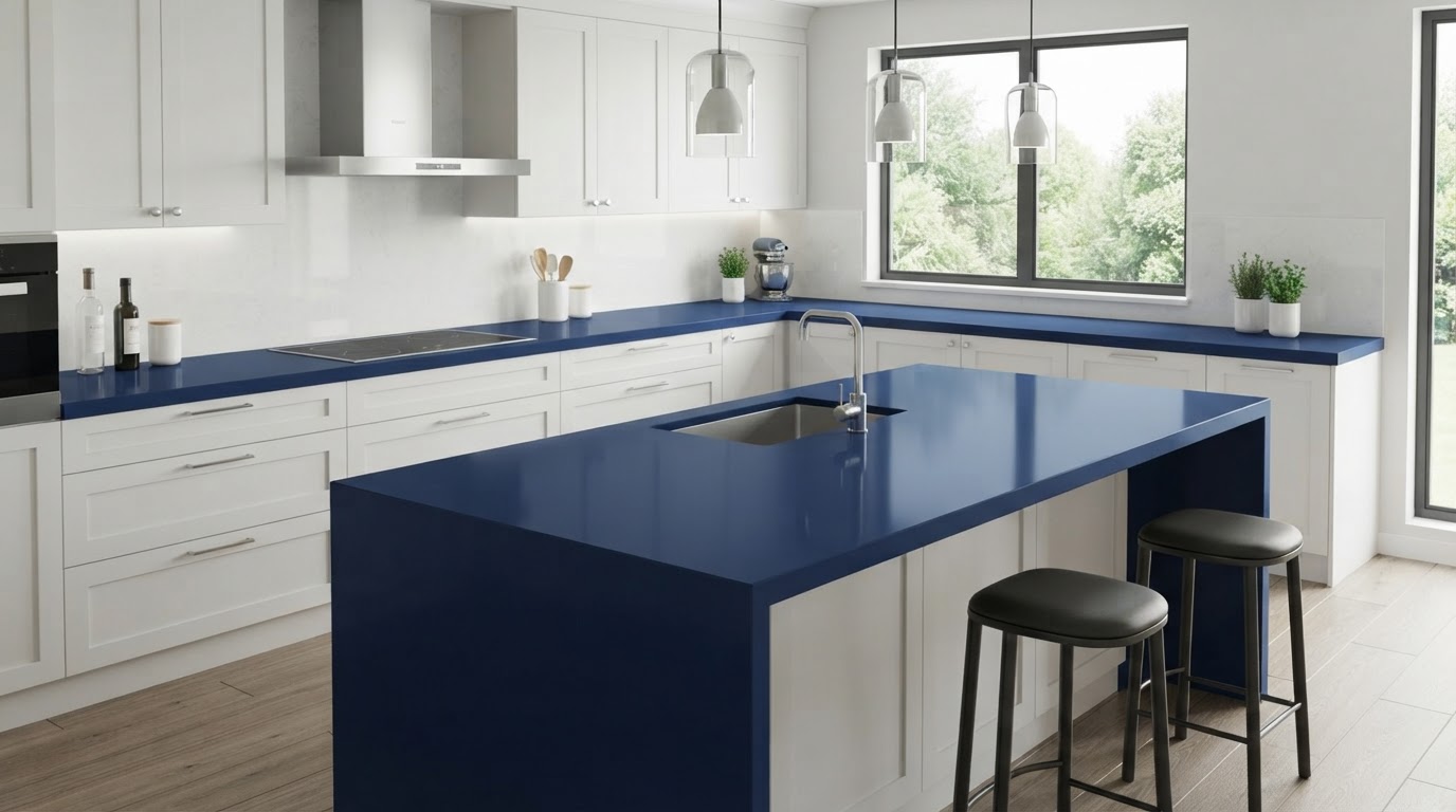 Bancada Quartzo Azul