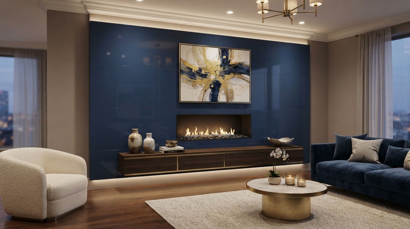 Painel Quartzo Azul