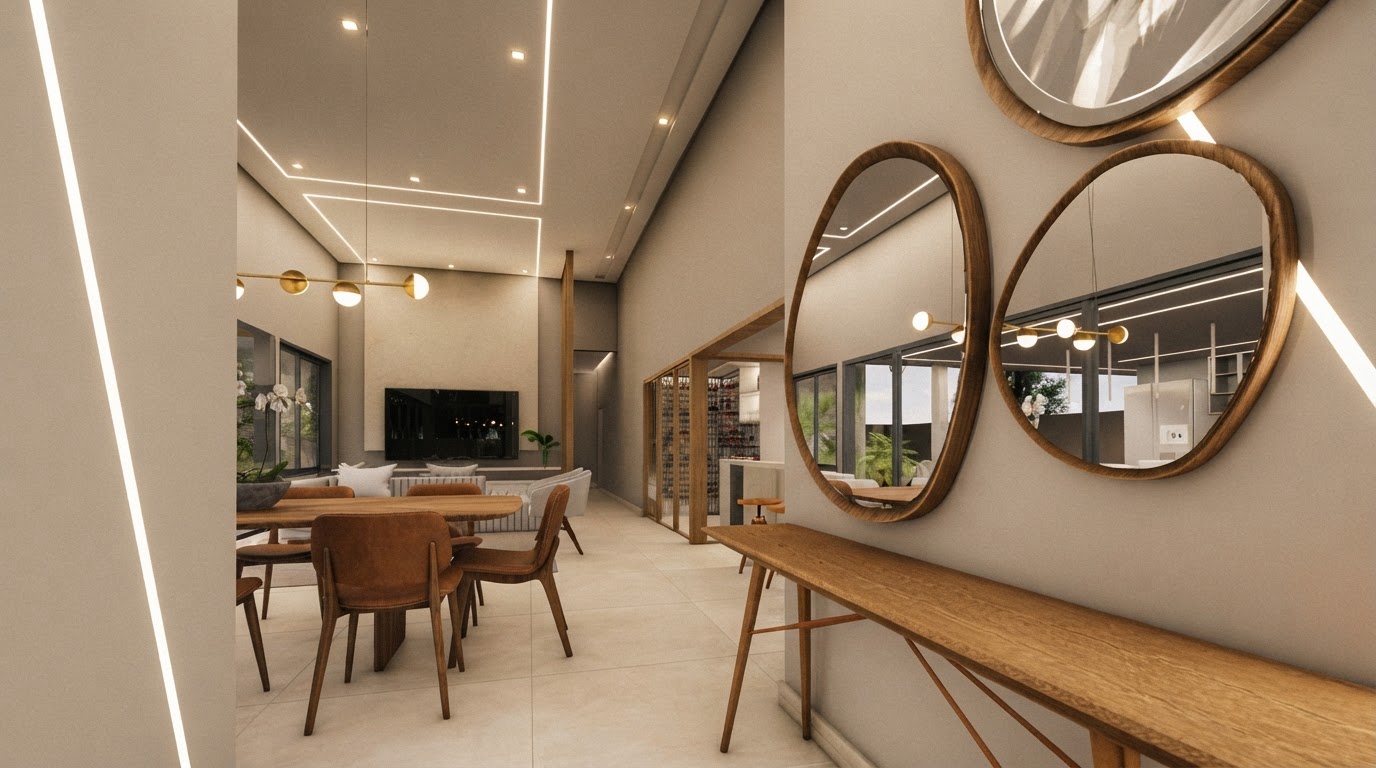 Hall de entrada — obra Molina Construções