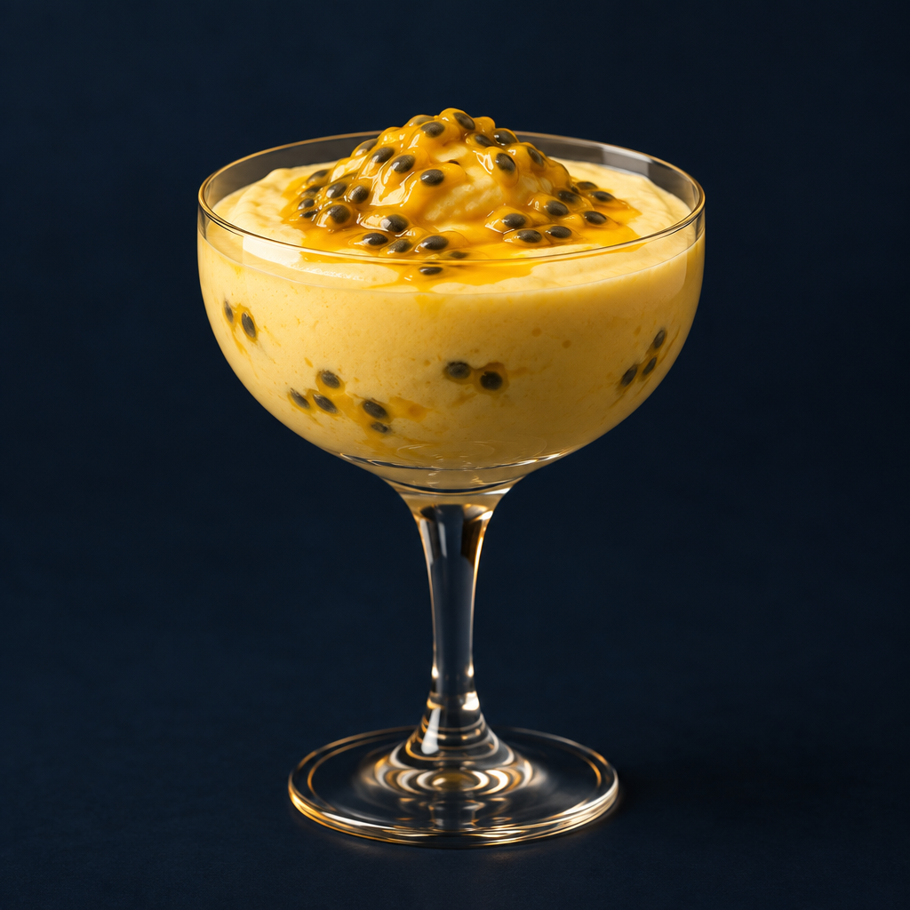 Mousse de Maracujá Fit cremoso em taça