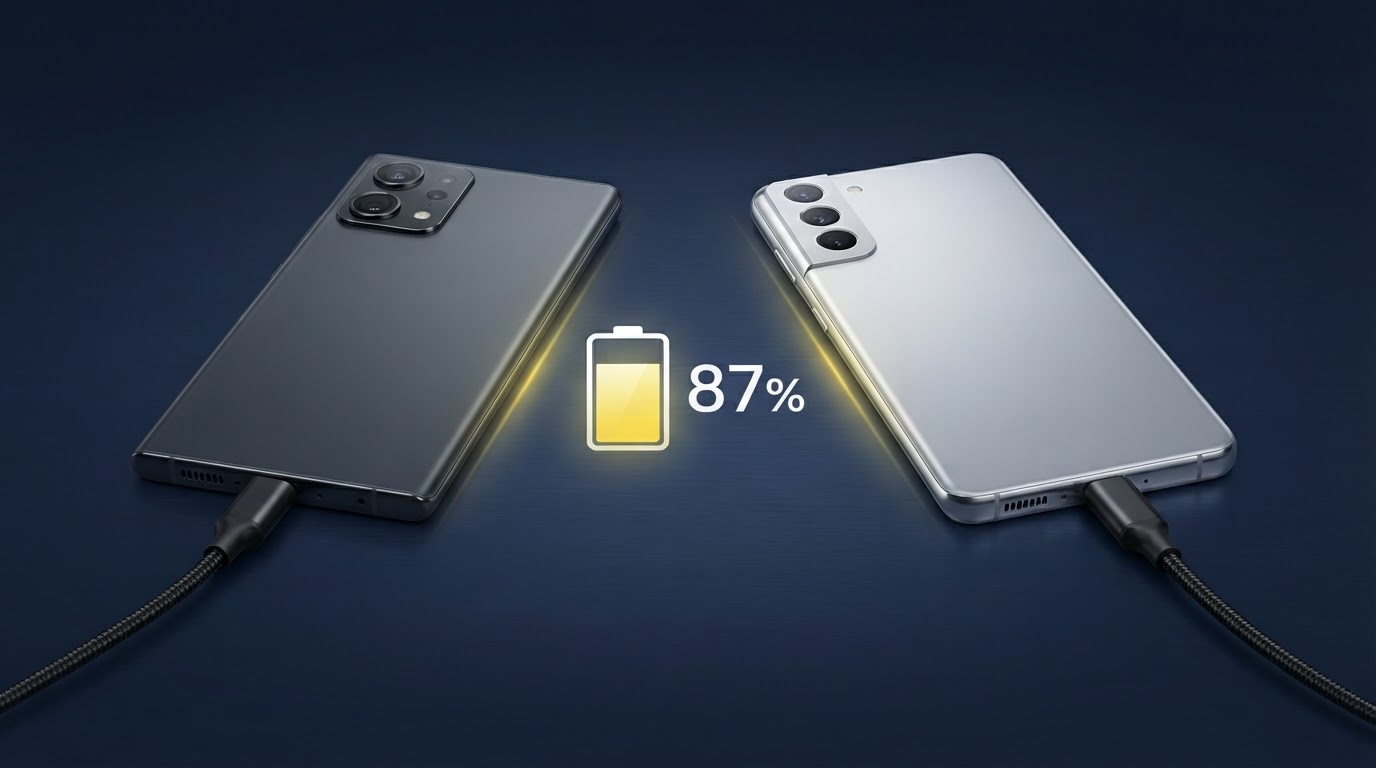 Comparação de bateria Galaxy A56 e Redmi Note 15 Pro 5G