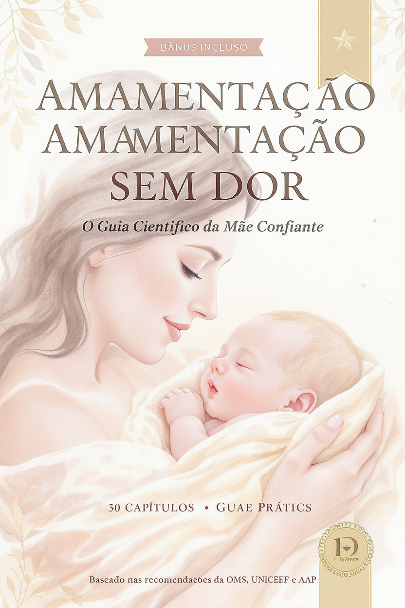 Capa do ebook Amamentação Sem Dor — Guia Científico da Mãe Confiante