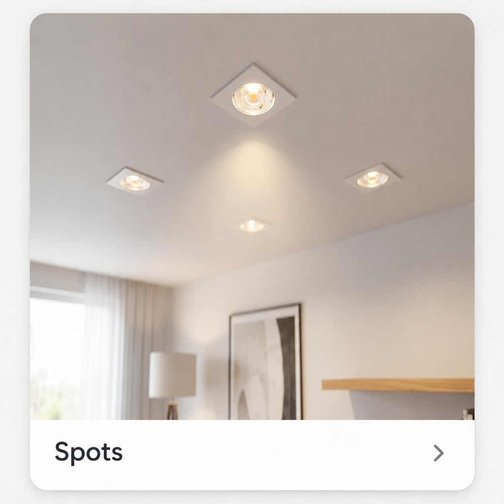 Spots de iluminação