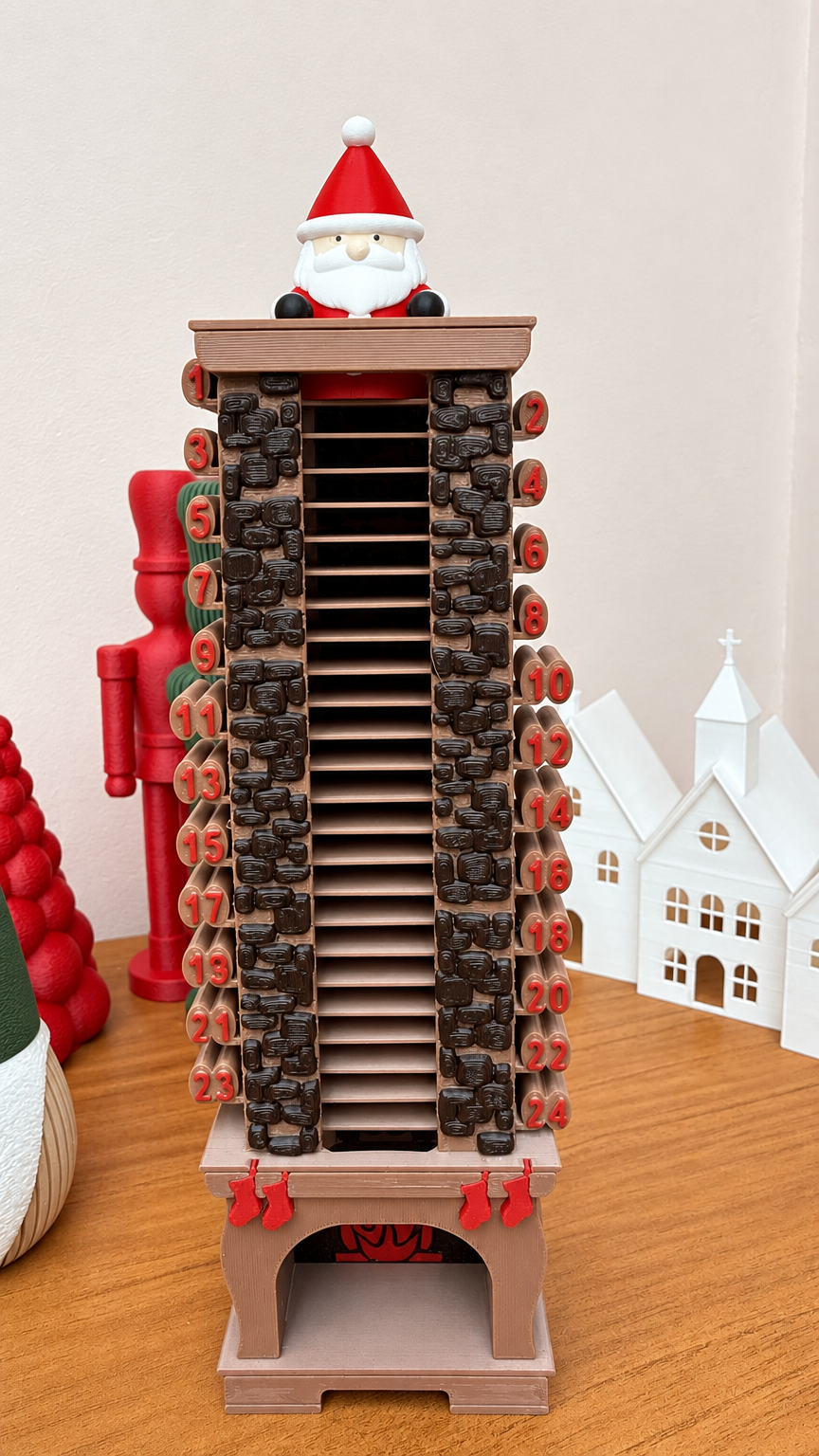 Calendário do Advento – Chaminé em impressão 3D