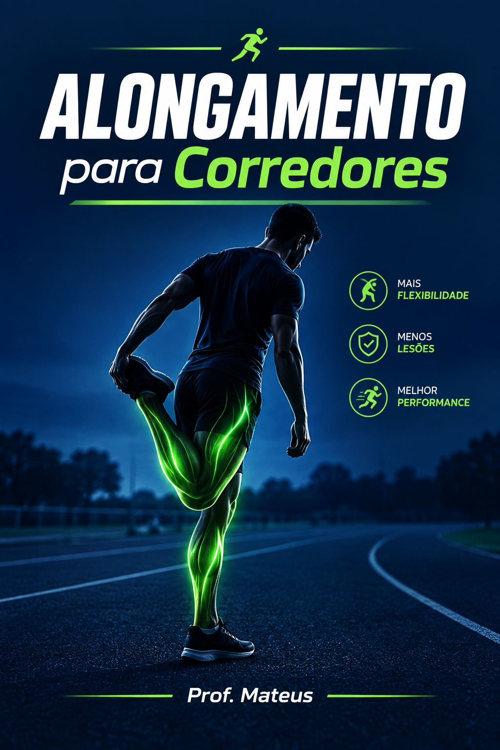 Capa do E-book Alongamento para Corredores