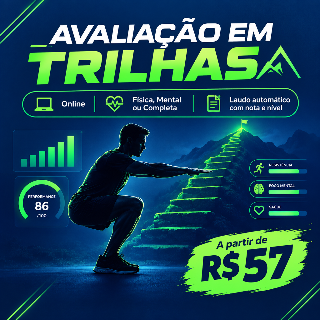 Arte promocional Avaliação em Trilhas (Online)