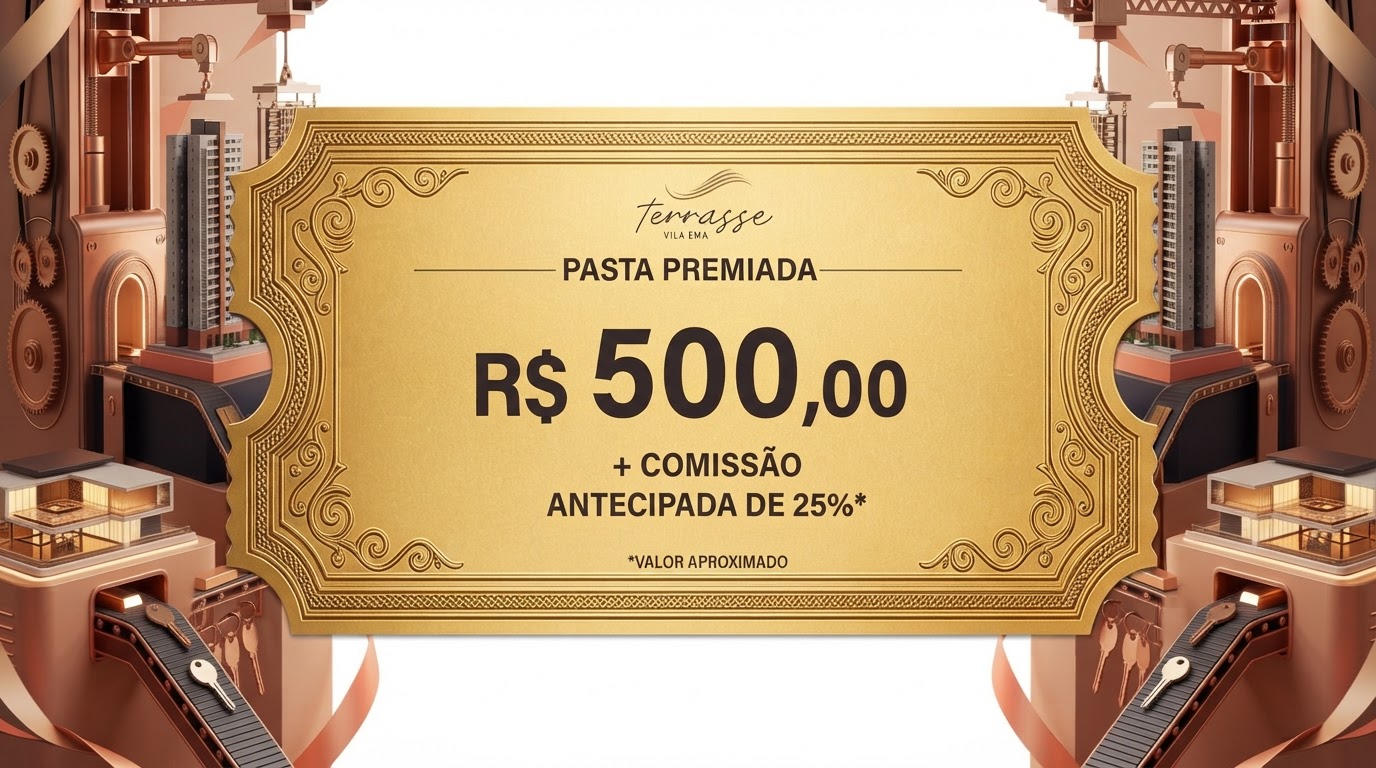 Campanha Pasta Premiada Direcional R$ 500 mais comissão antecipada de 25%