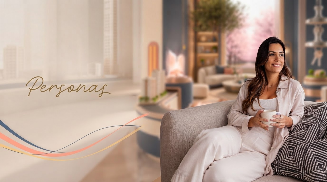 Personas e clientes conhecendo o apartamento decorado Terrasse Vila Ema